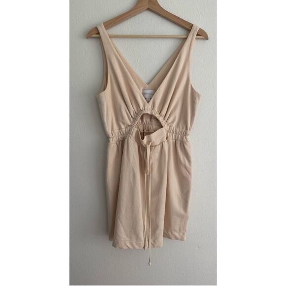 Alice McCall Dresses & Skirts - Alice McCall Nude Sport Cutout Cotton Mini Dress Women’s M